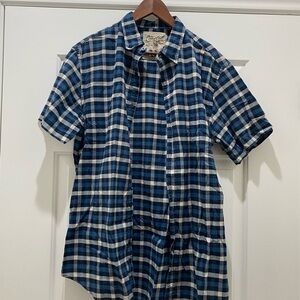 Blue Plaid Button Up